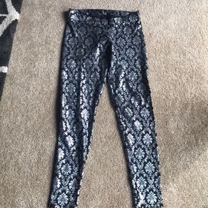 Silver & Black Blackmilk Leggings.
